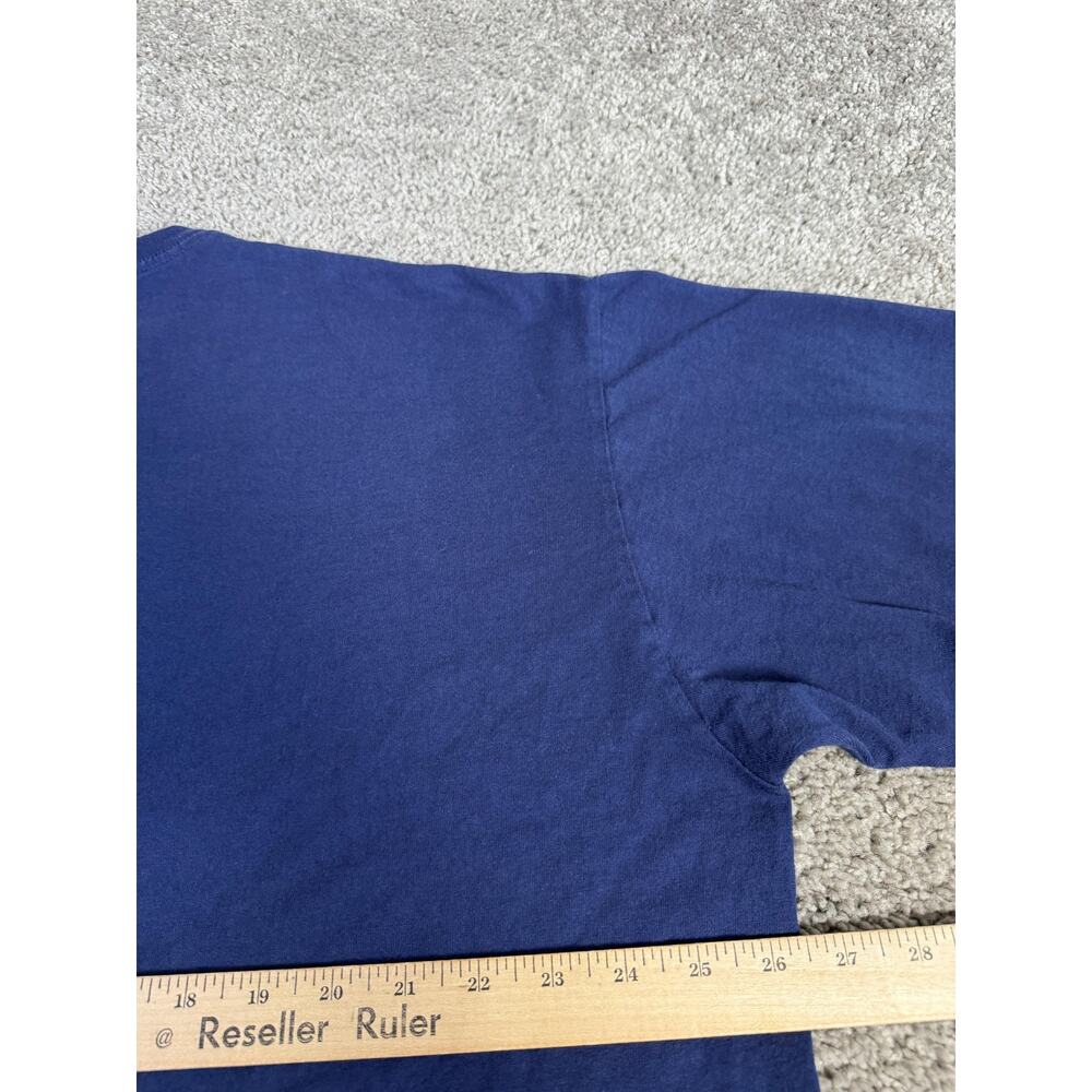 New York Yankees Shirt Mens 2XL Blue MLB Baseball Derek Jeter Majestic - Picture 8 of 10